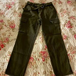 Brand: PAC Sun cargo jeans with a belt, size 27, mom jeans